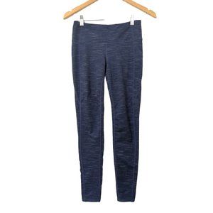 Athleta Striated Revelation Tight Womens S Navy Blue Legging 153058